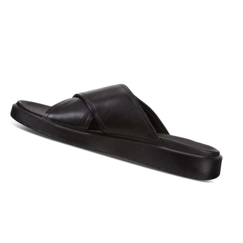 Men's Ecco Flowt Lx Sandals Black | USA 589CTV